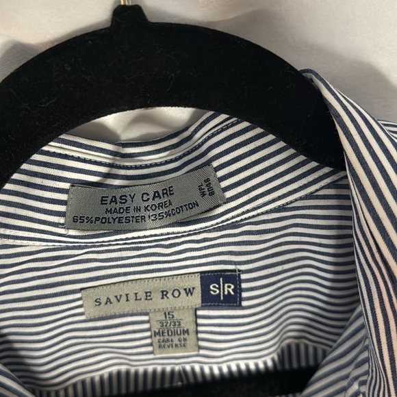 SAVILE ROW EASY CARE DRESS SHIRT (M) - Picture 6 of 8